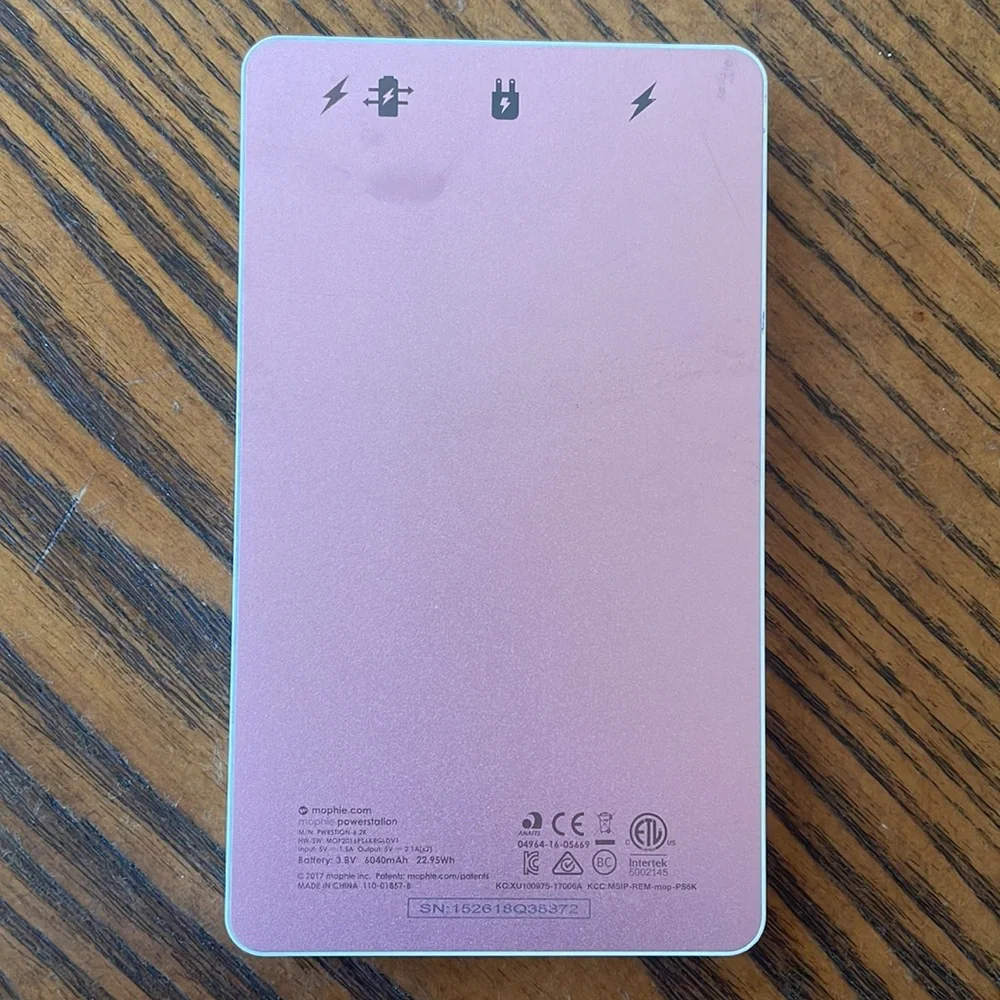 Mophie Powerstation Pink External Battery